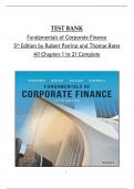 &ast;&ast;&ast;&ast;&ast;&ast;&ast;&ast;&ast;&ast;INSTANT DOWNLOAD PDF FILE&ast;&ast;&ast;&ast;&ast;&ast;&ast;&ast;&ast;&ast; TEST BANK for Fundamentals of Corporate Finance  5th Edition by Robert Parrino and Thomas Bates  All Chapters 1 to 21 Complete  Downloadable >PDF<
