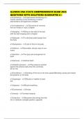 ILLINOIS CNA STATE COMPREHENSIVE EXAM 2025 QUESTIONS WITH SOLUTIONS GUARANTEE A&plus;