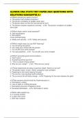 ILLINOIS CNA STATE TEST PAPER 2025 QUESTIONS WITH SOLUTIONS GUARANTEE A&plus;