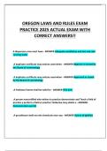 OREGON LAWS AND RULES EXAM PRACTICE 2025 ACTUAL EXAM WITH CORRECT ANSWERS&excl;&excl;