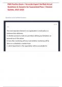 PHR Practice Exam &sol; Accurate Expert Verified Actual Questions & Answers for Guaranteed Pass &vert; Newest Update&comma; 2025-2026