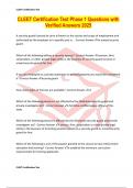 CLEET Certification Test Phase 1 Questions with Verified Answers 2025