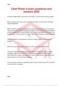 Cleet Phase 4 exam questions and answers 2025