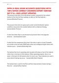 NFPA 24 REAL EXAM ACCURATE QUESTIONS WITH 100&percnt; RATED CORRECT ANSWERS EXPERT VERIFIED GET IT A&plus; 2025 LATEST UPDATED