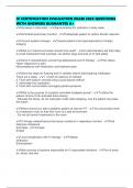 IV CERTIFICATION EVALUATION EXAM 2025 QUESTIONS WITH ANSWERS GUARANTEE A&plus;