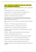 LOCAL ANESTHESIA PROMETRIC EXAM 2025 QUESTIONS WITH ANSWERS GUARANTEE A&plus;