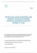 NR-601&sol;NR 601 FINAL EXAM QUESTIONS AND CORRECT DETAILED ANSWERS &lpar;VERIFIED ANSWERS&rpar; &vert;ALREADY GRADED A&plus; 2025