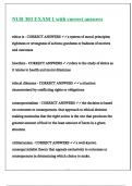 NUR 303 EXAM 1 with correct answers