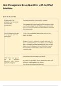 Hesi Management Exam Questions with Certified Solutions&period;
