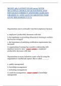 MGMT 383 LATEST EXAM 2025 WITH MULTIPLE CHOICE OF QUESTIONS AND DETAILED CORRECT ANSWERS ALREADY GRADED A&plus; AND 100&percnt; GUARANTEE PASS &lpar;JUST RELEASED&excl;&excl;&excl;&excl;&excl;&excl;&excl;&excl;&excl;&rpar;