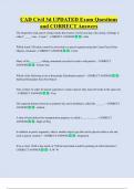 CAD Civil 3d UPDATED Exam Questions  and CORRECT Answers