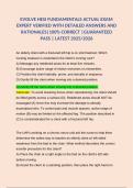 EVOLVE HESI FUNDAMENTALS ACTUAL EXAM EXPERT VERIFIED WITH DETAILED ANSWERS AND RATIONALES&vert;100&percnt; CORRECT &vert;GUARANTEED PASS &vert; LATEST 2025&sol;2026