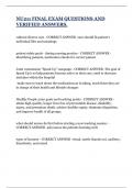 NU211 FINAL EXAM QUESTIONS AND VERIFIED ANSWERS&period;