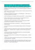 OHIO HEALTH AND LIFE INSURANCE COMPREHENSIVE EXAM 2025 QUESTIONS WITH ANSWERS GUARANTEE A&plus;