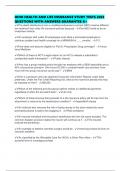 OHIO HEALTH AND LIFE INSURANCE STUDY TESTS 2025 QUESTIONS WITH ANSWERS GUARANTEE A&plus;