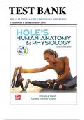 TEST BANK FOR HOLE'S HUMAN ANATOMY & PHYSIOLOGY 16TH EDITION BY Charles Welsh & Cynthia Prentice-Craver