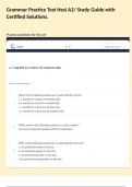 Grammar Practice Test Hesi A2&sol; Study Guide with Certified Solutions&period;