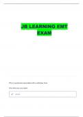 EMT JBLEARNING FINAL EXAM