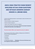 A PACKAGE DEAL FOR AMCA CMAC EXAMS 2025&sol;2026 ACTUAL EXAM QUESTIONS WITH DETAILED ANSWERS  &vert; GUARANTEED PASS