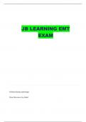 EMT JBLEARNING BOOK STUDY QUESTIONS AND VERIFIED ANSWERS