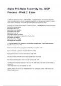 Alpha Phi Alpha Fraternity Inc&comma; IMDP Process - Week 2&period; Exam &lpar;2025&sol;2026 Newest Update&rpar; COMPLETE QUESTIONS AND VERIFIED ANSWERS ALREADY GRADED A&plus;&excl;&excl;