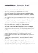 Alpha Phi Alpha Pretest for IMDP &lpar;2025&sol;2026 Newest Update&rpar; COMPLETE QUESTIONS AND VERIFIED ANSWERS ALREADY GRADED A&plus;&excl;&excl;
