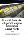 Addressing the Mental Health Treatment Gap&colon; The Role of Social Determinants and Contextual Barriers in Global Mental Health Interventions