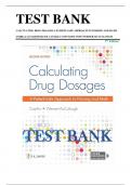 TEST BANK FOR CALCULATING DRUG DOSAGES A PATIENT-SAFE APPROACH TO NURSING AND MATH BY  ANDRA LUZ MARTINEZ DE CASTILLO AND MARYANNE WERNER-MCCULLOUGH 2nd Edition
