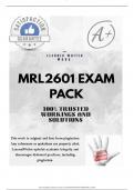 MRL2601 LATEST  EXAM PACK  2025  &lbrace;QUESTIONS AND ANSWERS &rcub;
