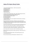 Alpha Phi Alpha Study Guide &lpar;2025&sol;2026 Newest Update&rpar; COMPLETE QUESTIONS AND VERIFIED ANSWERS ALREADY GRADED A&plus;&excl;&excl;