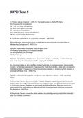 IMPD Test 1 &lpar;2025&sol;2026 Newest Update&rpar; COMPLETE QUESTIONS AND VERIFIED ANSWERS ALREADY GRADED A&plus;&excl;&excl;