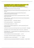 PLAYGROUND SAFETY INSPECTOR EXAM SCRIPT 2025 QUESTIONS WITH SOLUTIONS GUARANTEE A&plus;