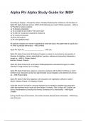Alpha Phi Alpha Study Guide for IMDP &lpar;2025&sol;2026 Newest Update&rpar; COMPLETE QUESTIONS AND VERIFIED ANSWERS ALREADY GRADED A&plus;&excl;&excl;