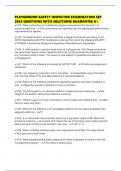 PLAYGROUND SAFETY INSPECTOR EXAMINATION SET 2025 QUESTIONS WITH SOLUTIONS GUARANTEE A&plus;