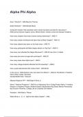 Alpha Phi Alpha &lpar;2025&sol;2026 Newest Update&rpar; COMPLETE QUESTIONS AND VERIFIED ANSWERS ALREADY GRADED A&plus;&excl;&excl;