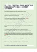 FP1 FULL PRACTICE EXAM QUESTIONS  2024-2025 WITH 100&percnt; CORRECT  ANSWERS