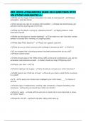 RED CROSS LIFEGUARDING EXAM 2025 QUESTIONS WITH SOLUTIONS GUARANTEE A&plus;