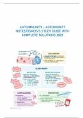 AUTOIMMUNITY - AUTOIMUNITY NOTES&sol;OSMOSIS STUDY GUIDE WITH COMPLETE SOLUTIONS 2025