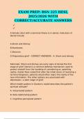 EXAM PREP&colon; BSN 225 HESI&comma; 2025&sol;2026 WITH CORRECT&sol;ACCURATE ANSWERS