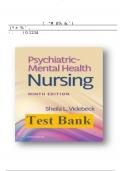 Test Bank For Psychiatric Mental Health Nursing 9th Edition 