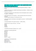 SDS NBRC ACTUAL EXAM SCRIPT 2025 QUESTIONS WITH SOLUTIONS GUARANTEE A&plus;