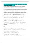 SDS NBRC COMPREHENSIVE EXAM 2025 QUESTIONS WITH SOLUTIONS GUARANTEE A&plus;