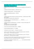 SDS NBRC FINAL PAPER 2025 QUESTIONS WITH SOLUTIONS GUARANTEE A&plus;