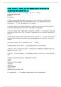 TAM ACTUAL FINAL PAPER 2025 QUESTIONS WITH ANSWERS GUARANTEE A&plus;
