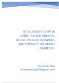 FDLE  First Aid Exam Questions and Complete Solutions Graded A  Package Deal