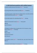 S-190 Final Exam questions with verified answers