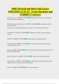 D481 Physical and Data Link Layers  UPDATED ACTUAL   Exam Questions and  CORRECT Answers 