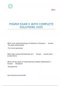 PHARM EXAM 5 WITH COMPLETE SOLUTIONS 2025