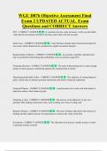 WGU D076 Objective Assessment Final  Exam 2 UPDATED ACTUAL  Exam  Questions and CORRECT Answers