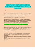 HESI FUNDAMENTALS V&period;2&colon; EXAM&comma; 2025&sol;2026 WITH CORRECT&sol;ACCURATE ANSWERS